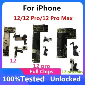 Bilashmart Unlocked iPhone 12 Pro Max Motherboard With Face ID no iCloud Support Update iPhone 12 mini Fully Working Good Tested