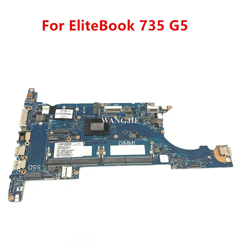 For HP EliteBook 735 G5 Laptop Motherboard L13665-001 L13664-601 L13663-601 6050A2930701 With CPU R3 R5 R7 100% Working
