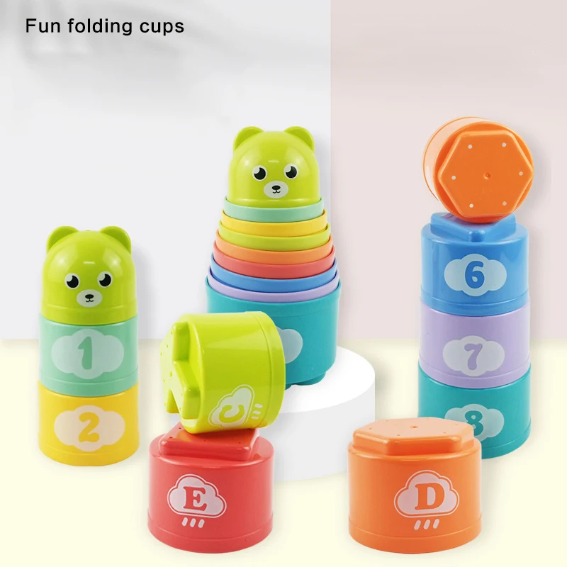 

Hot Fun Numbers Early Learning Stacking Cups Fun Science Education Layers Stacking Cups Children Bath Toy Kids Toy Birthday Gift