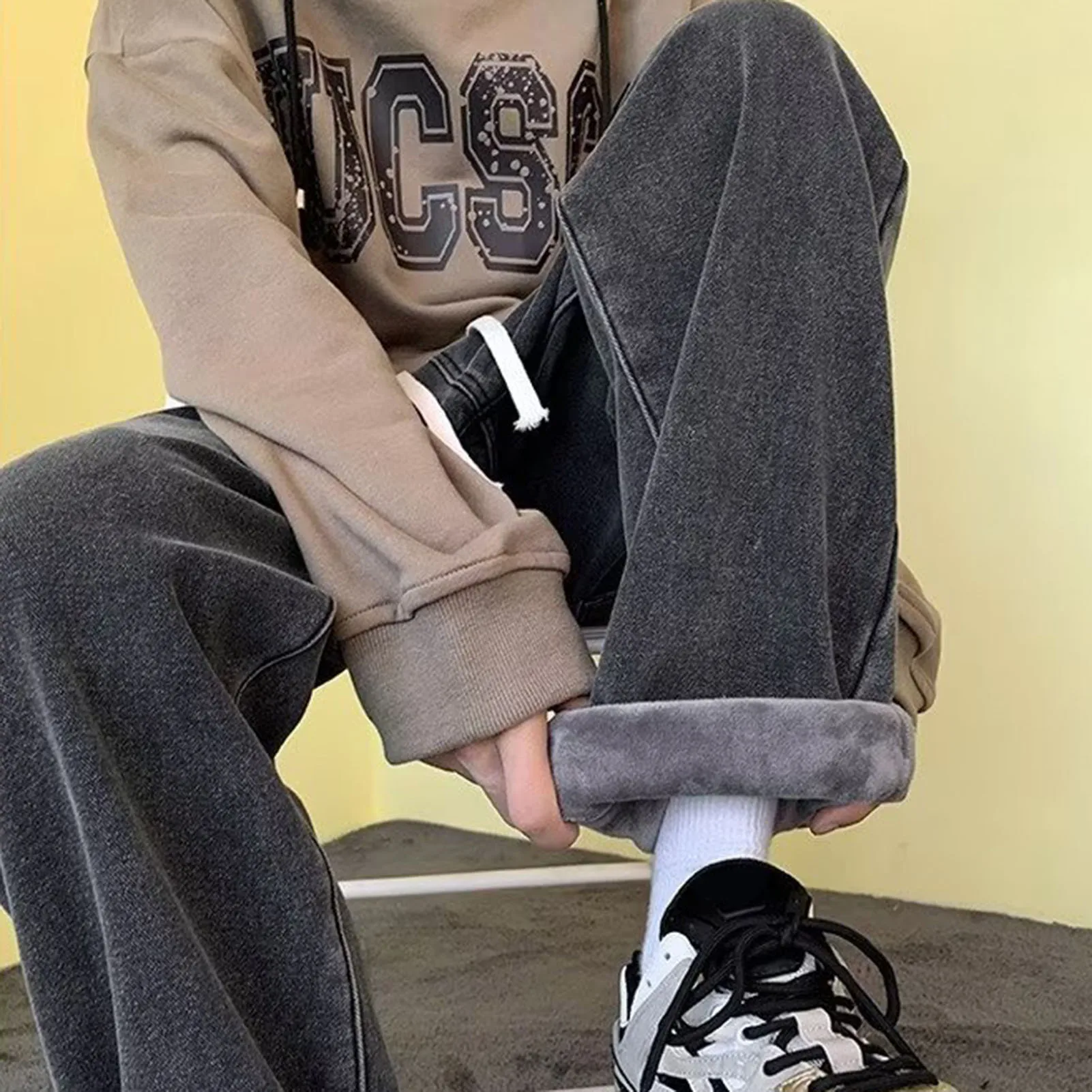 2023 봄 여름 코튼 조깅 바지 남성 바지 하라주쿠 카고 청바지 캐주얼 하렘 데님 한국 힙합 트레이닝 복 남성 바지