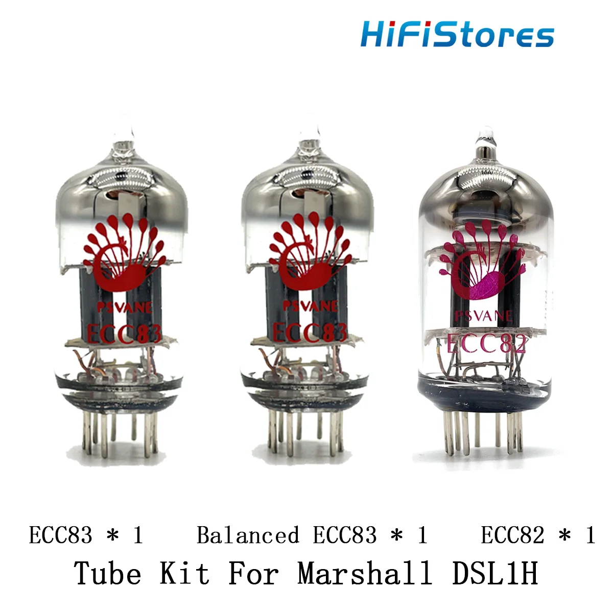 

Replacement Valve Guitar Tube Kit For Marshall DSL1H ECC83 Balanced ECC83 ECC82 1PC Amplifier Electronic Audio Vacuum Tube