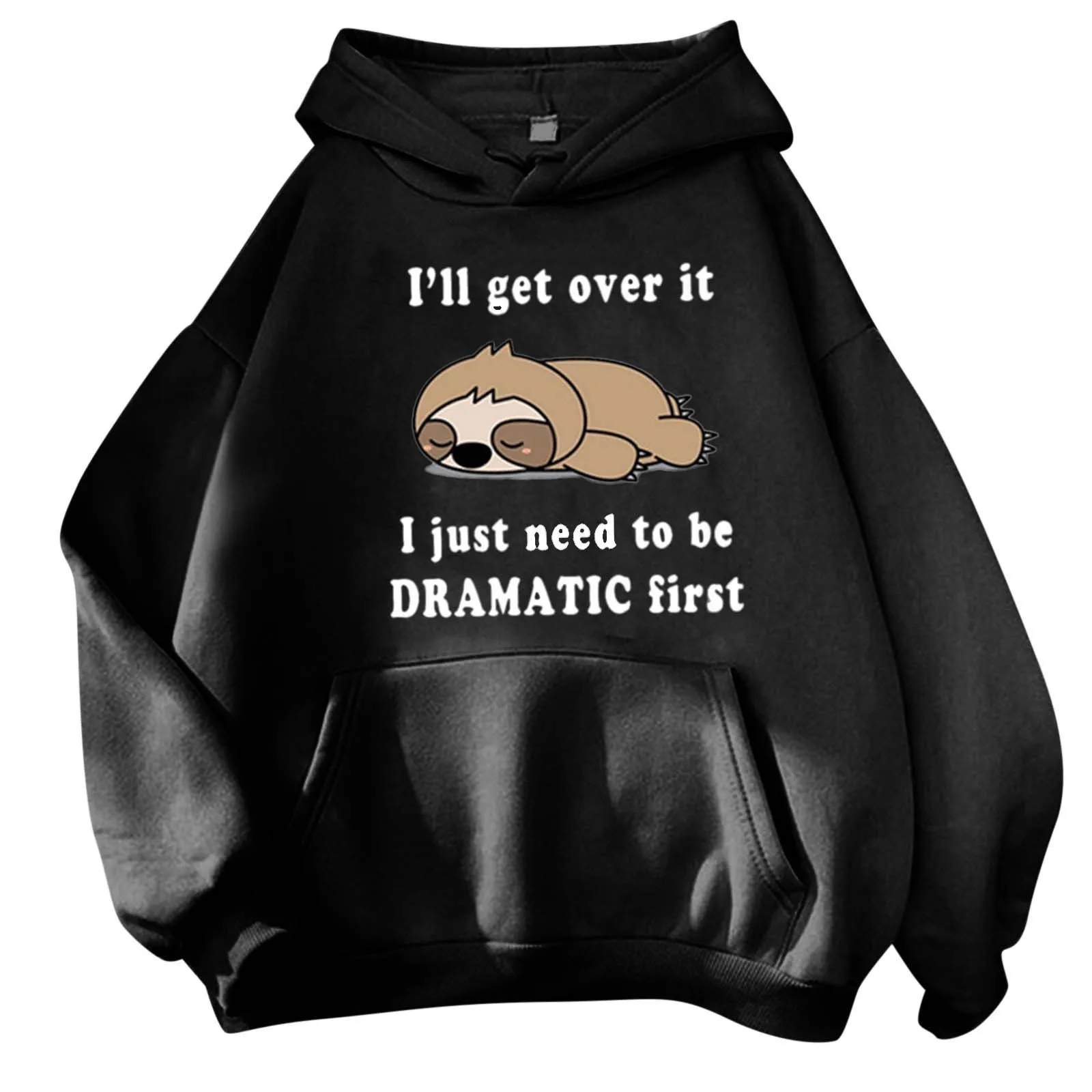 2024 new unisex hoodie cartoon cute sloth 3D printed hooded sweatshirt fashionable outdoor sports shirt comfortable loose top ho