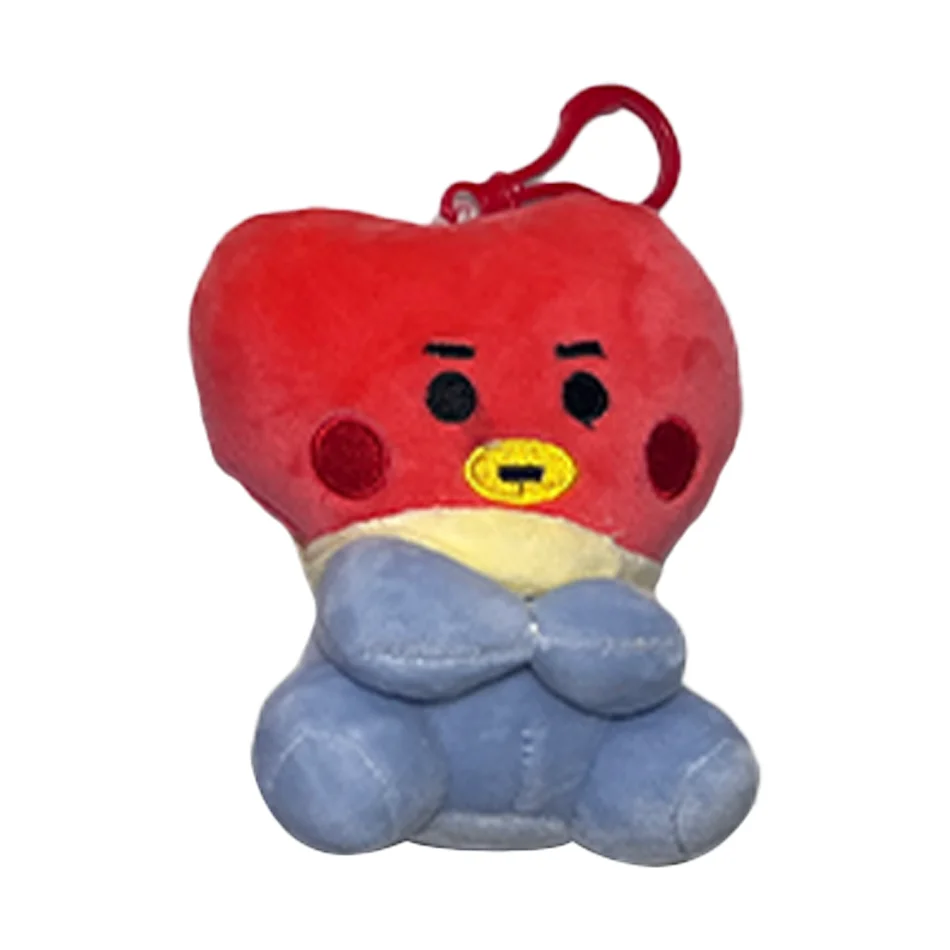 Bandai BT21 Nowa mini pluszowa lalka Breloczek do kluczy Pluszowe zabawki Torba Akcesoria Kawaii Anime Śliczne breloczki do kluczy Prezent urodzinowy