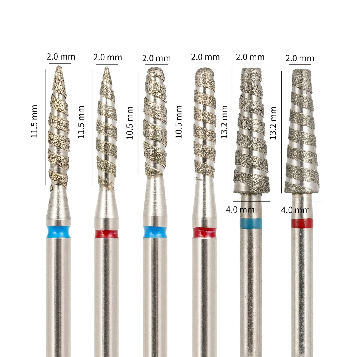 1 قطعة 20 نوع تورنادو لهب الماس مسمار مثقاب الخشب آلات تقطيع باديكير نتوءات الماس لأدوات اكسسوارات الملمع الكهربائي #1