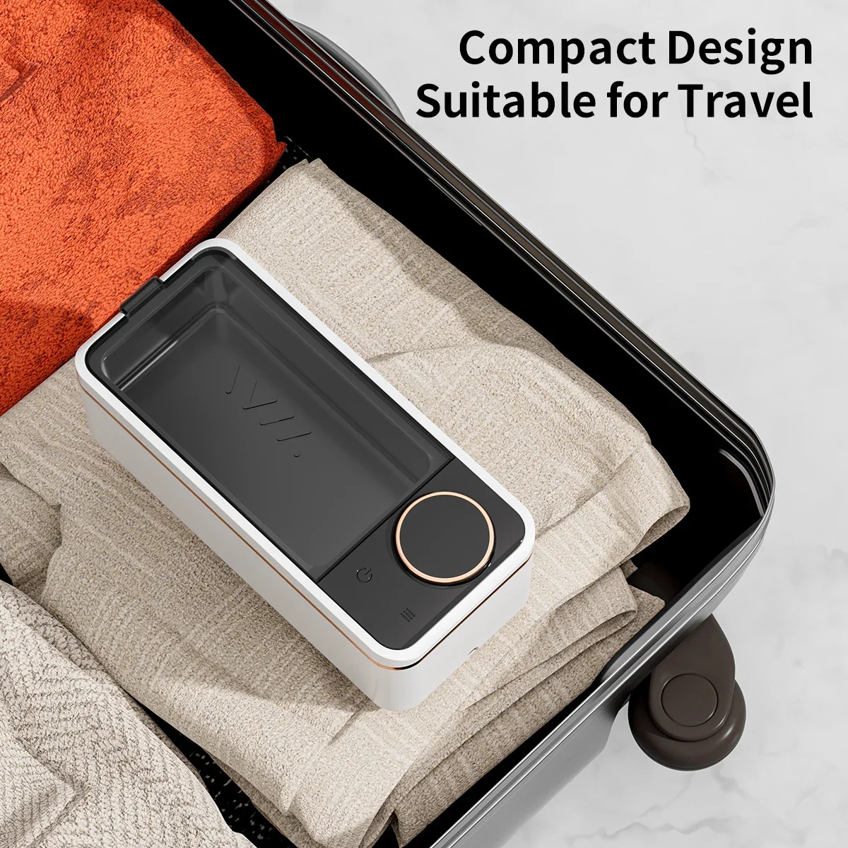 Ultrasonic 55KHZ Cleaning Machine Soundwave Technology Deep Cleaning Appliance for Glasses Dentures Jewelry Makeup Brushes