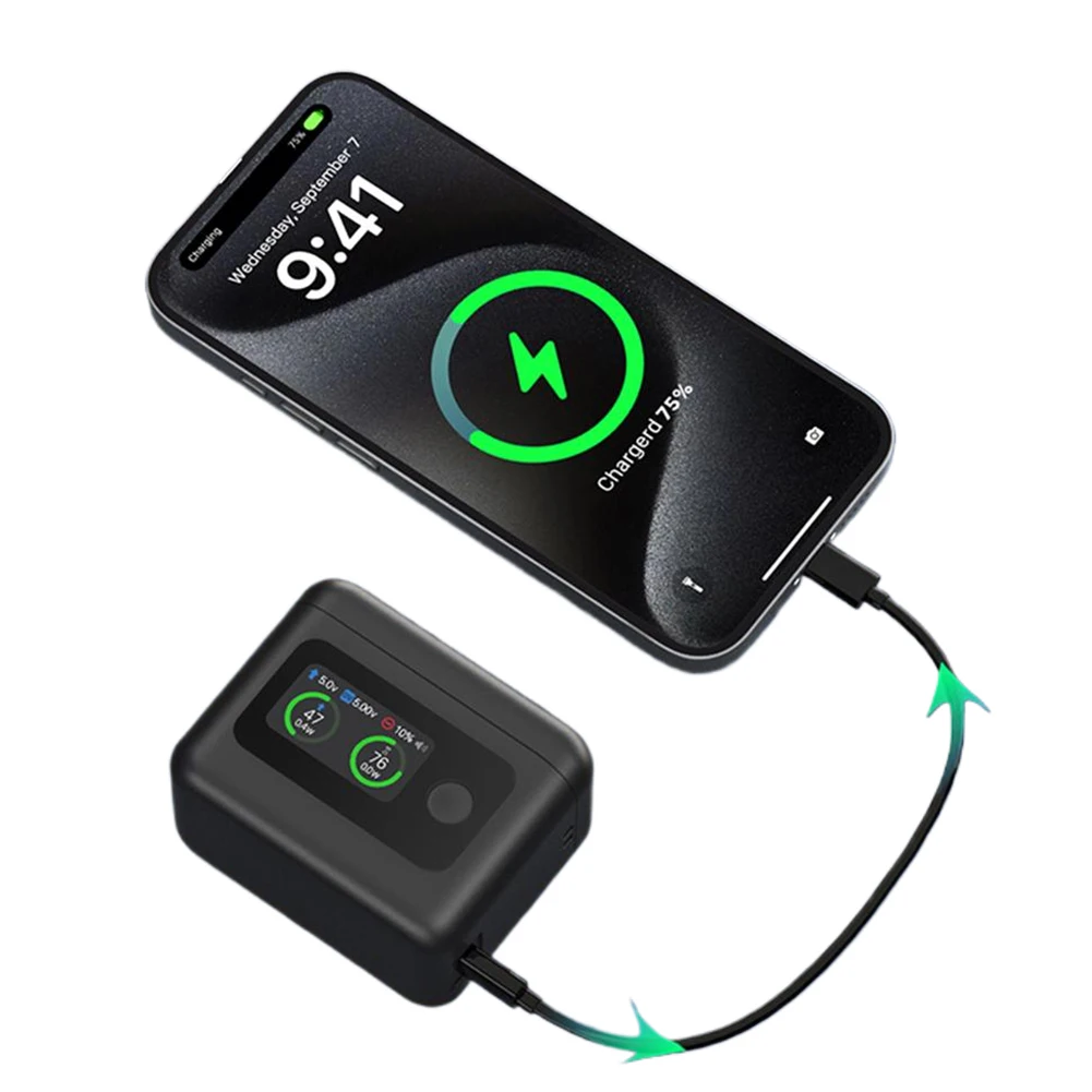 

For Insta360 X5 Battery Charger Case USB-C Rechargeable Fast Charging Case LCD Display Battery Charger Storage Box Battery Parts