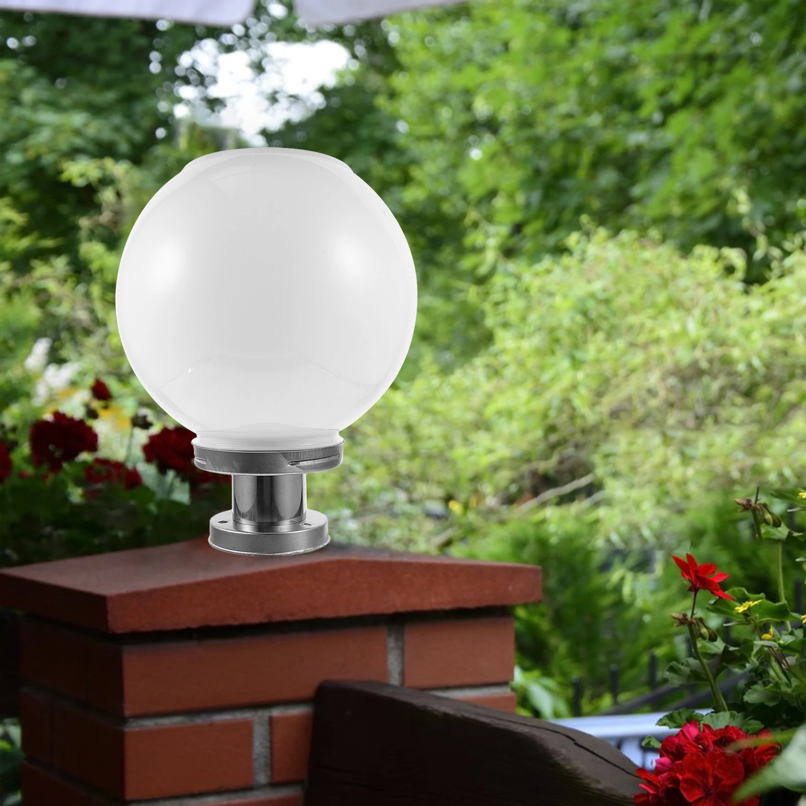 

Solar Stigma Light Ball Shaped Outdoor Courtyard Wall Lamp Solar Power Lights Waterproof Sunlight Electricity Easy Installation