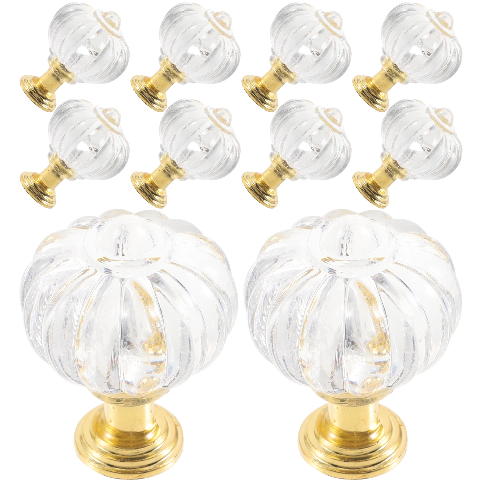 

10 шт., хрустальные акриловые ручки для шкафа, ручки для ящиков, прозрачная современная фурнитура для дверей шкафа, замена мебели, простая установка