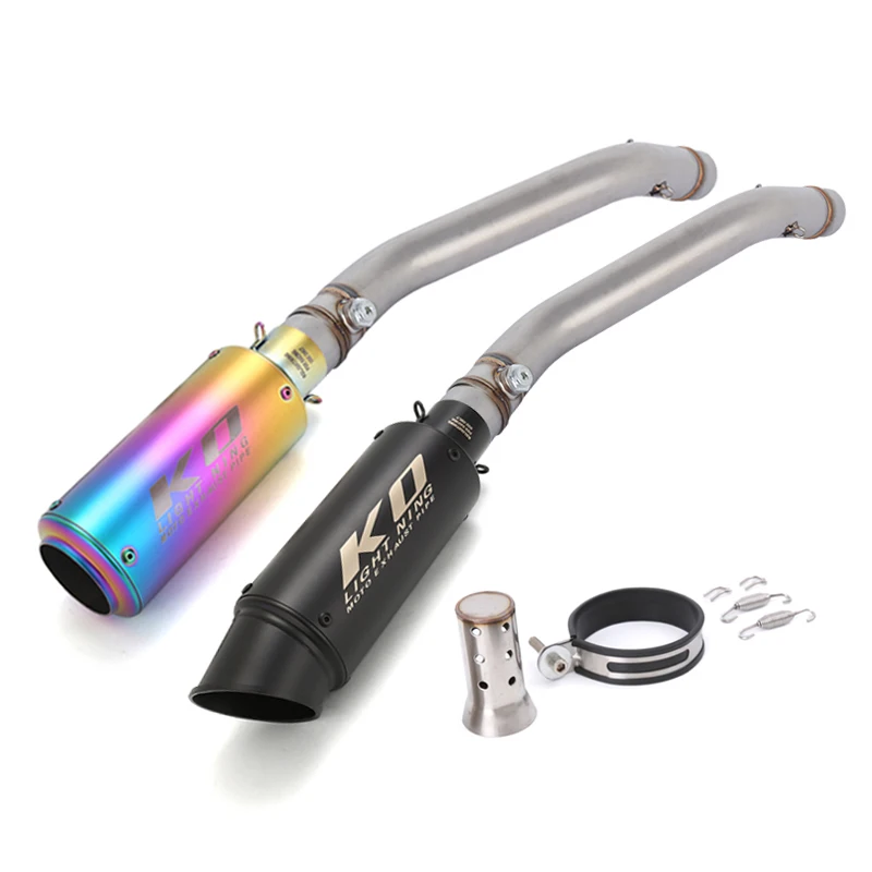 

Для мотоциклов Kawasaki Ninja ZX6R 2024 2025 2026: Система выхлопа с соединительной трубой и глушителем (51 мм), нержавеющая сталь