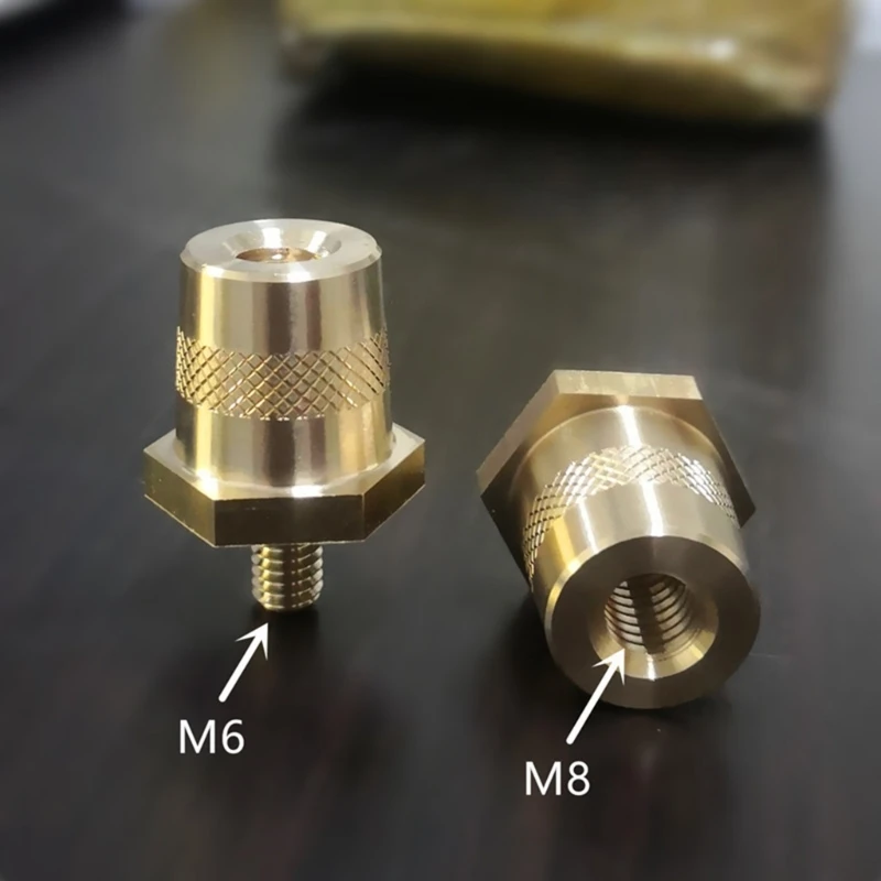 Battery Poles Adapter Car Battery Connection Terminals Durable Brass Material