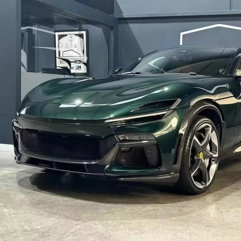 

OEM Style Front Diffuser Upgrade for Ferrari FUV Purosangue, High-quality 3K Plain Weave Dry Carbon Fiber Front Lip Car Kit