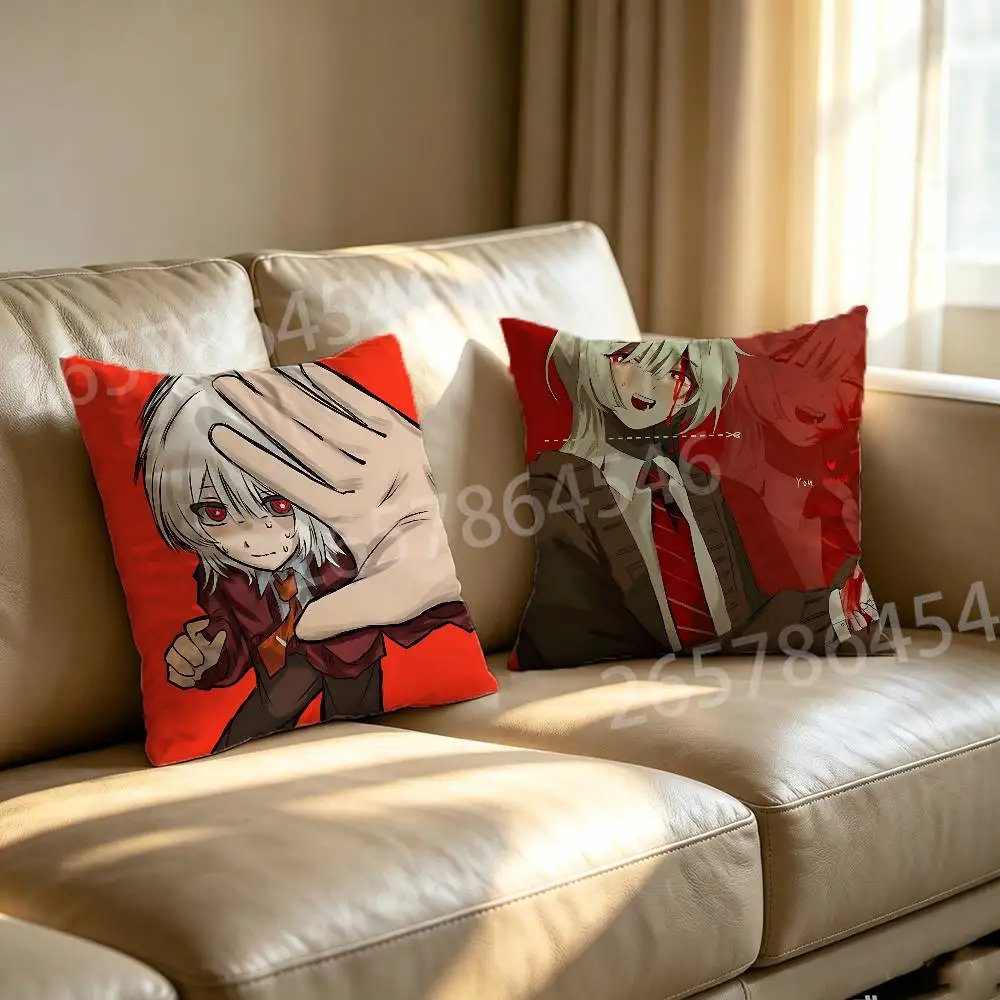 S-Saihate Station T-Tatsunami Shion Pillow Case For Room Sofa Cushion Cover Suitable For Home Bedroom Decoration And Protector