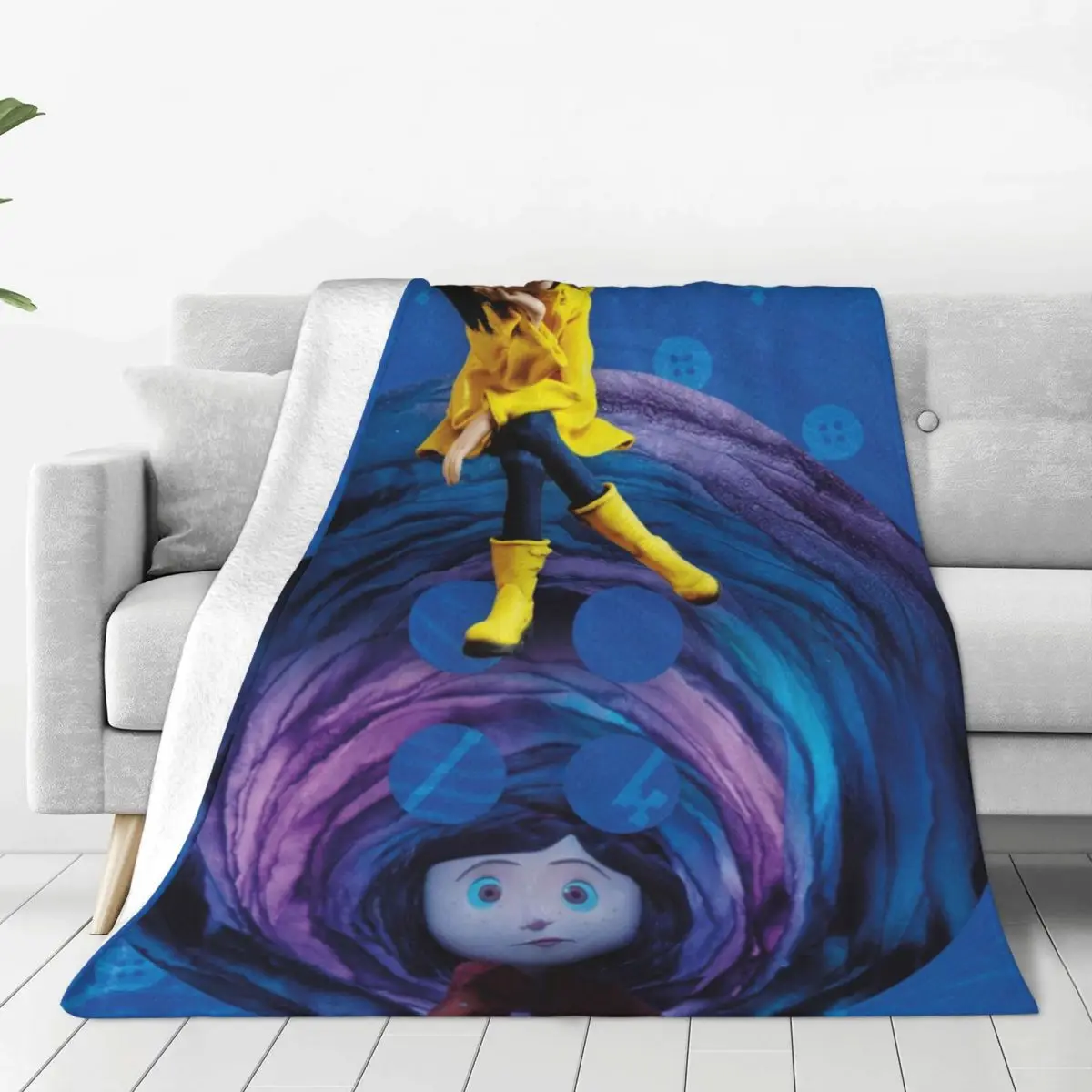 CORALINE-s A5 Cover I Blankets Flannel Warm Throw Blankets Sofa Throw Blanket For Couch Bedding Travel Throws Bedspread Quilt