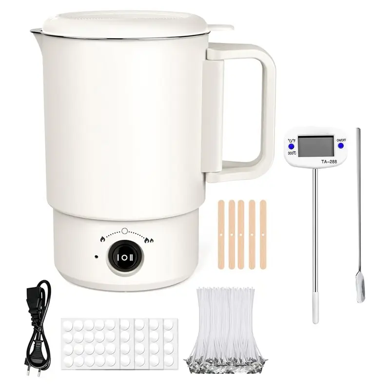 L60A For DIY Soap Making Kit With Pouring Spout- Can Be Used With Soy Wax And Paraffin Wax, EU Plug Included