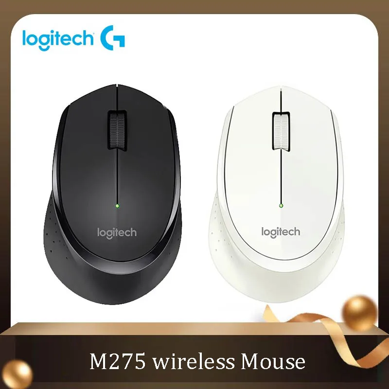 Мышь Logitech M275, беспроводная мышь, домашняя деловая офисная мышь, правая мышь с беспроводной мышью-приемником 2,4G