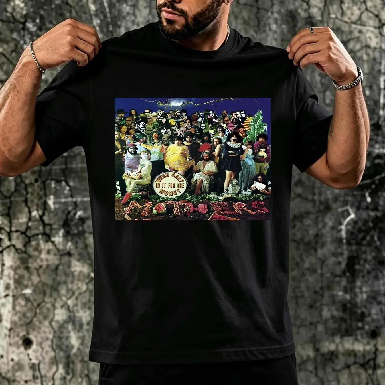 washed T Shirt FRANK ZAPPA were only in it for the money SMALL MEDIUM LARGE XL long or short sleeves vintage Washed Slightly