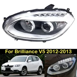 DECHO Headlight For Brilliance V5 2012-2013 Headlight Front bumper headlight headlamp Assembly head light lamp