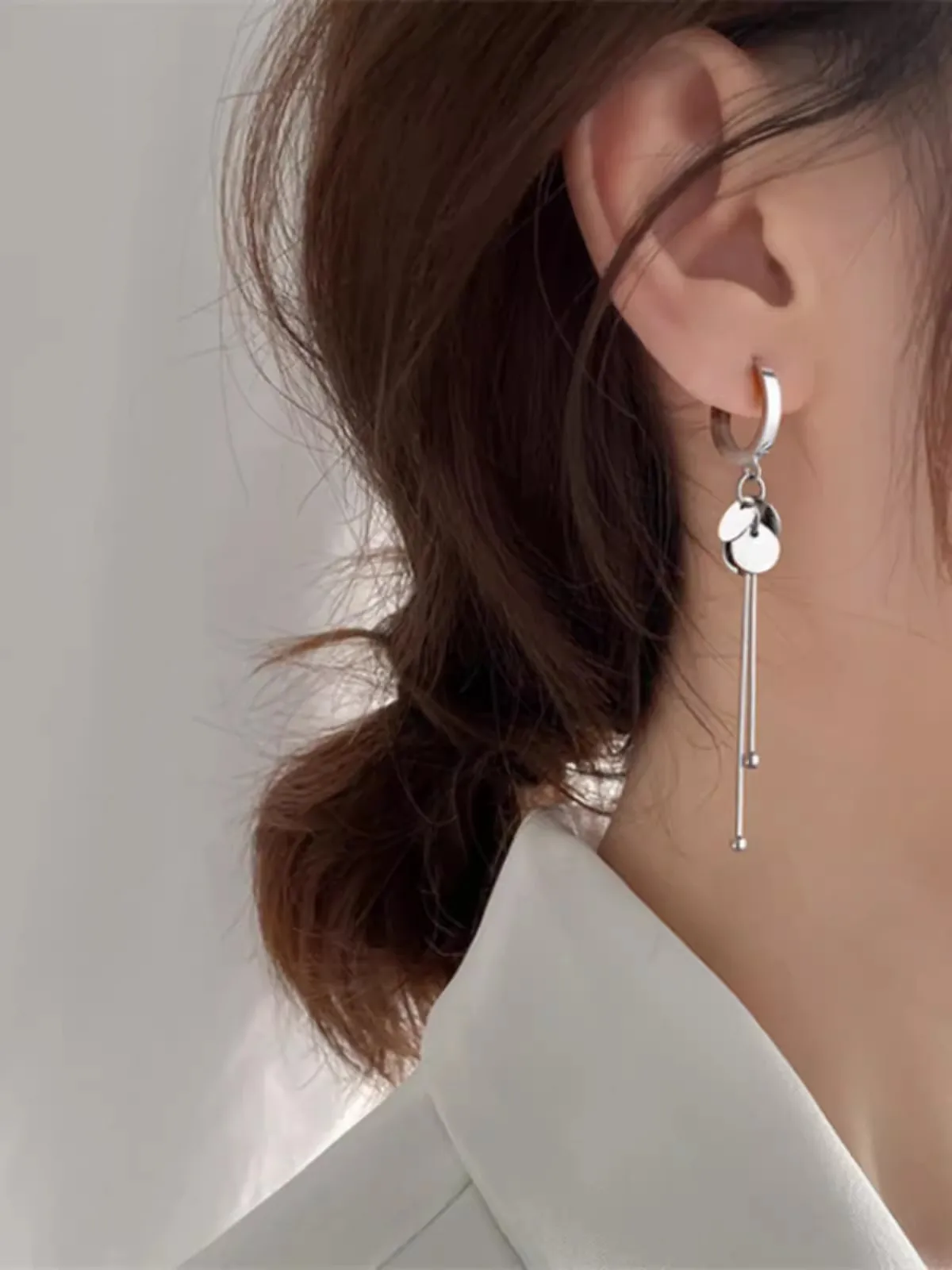 

925 Sterling Silver Earrings Circular Drop Earring Creative Hot Sexy Jewelry For Women Gift Customized