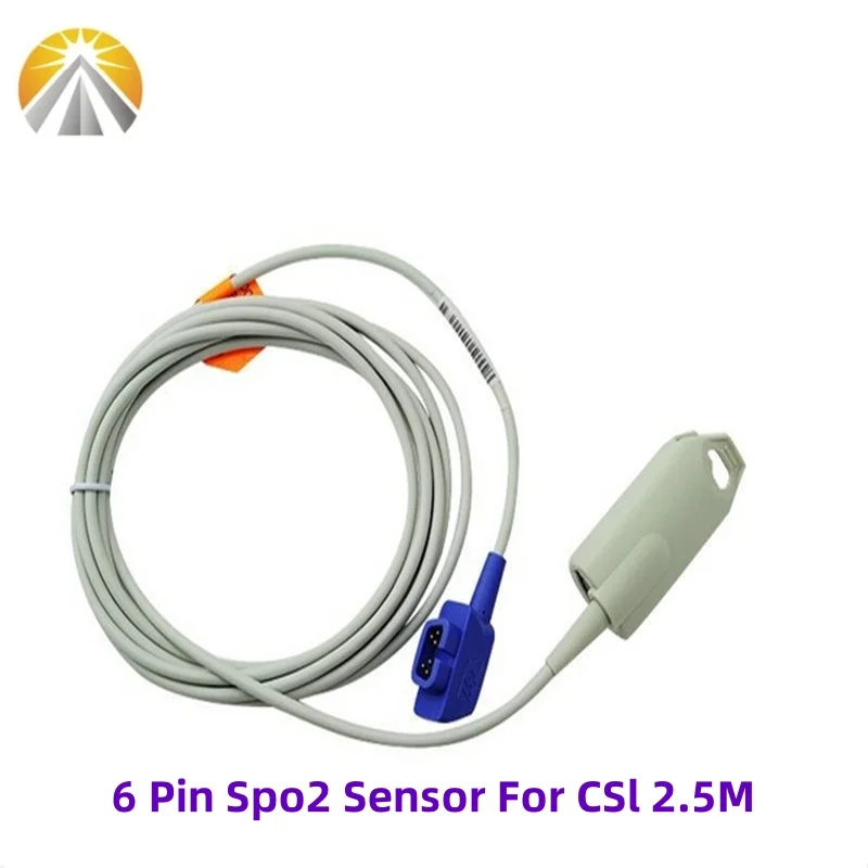 

Датчик SpO2, 6-контактный многоразовый для Criticare VitalCheck 4400 503DX 504DX 8100Poet, ветеринарный зажим для взрослых, монитор пациента CSI