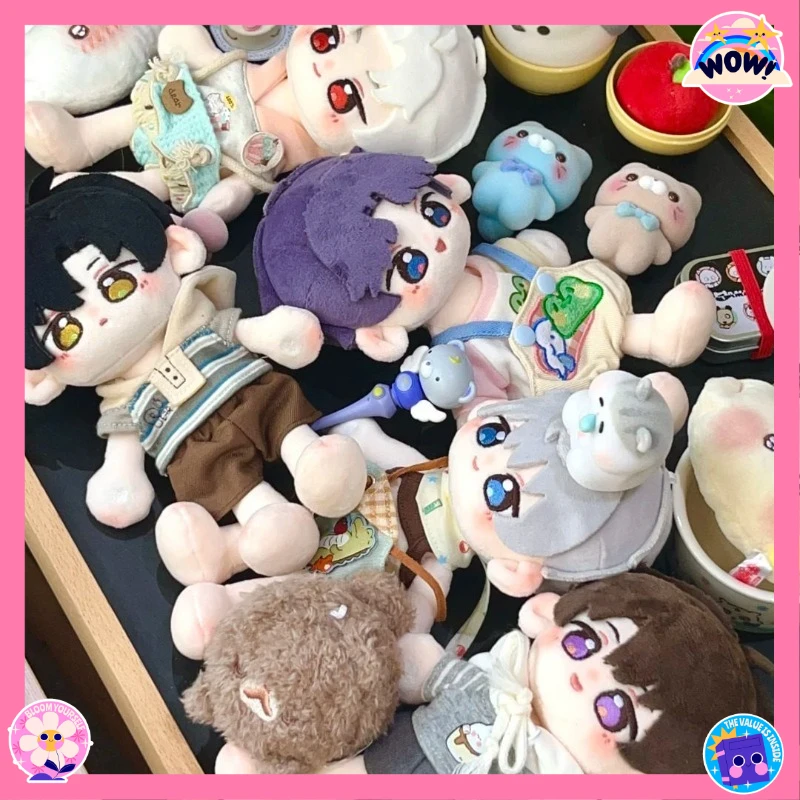 

10-сантиметровая хлопковая кукла в стиле Thump из Love and Deepspace, оригинальная фанатская мини-плюшевая игрушка Сайлус, Зейн, Ксавьер, подарок, в наличии