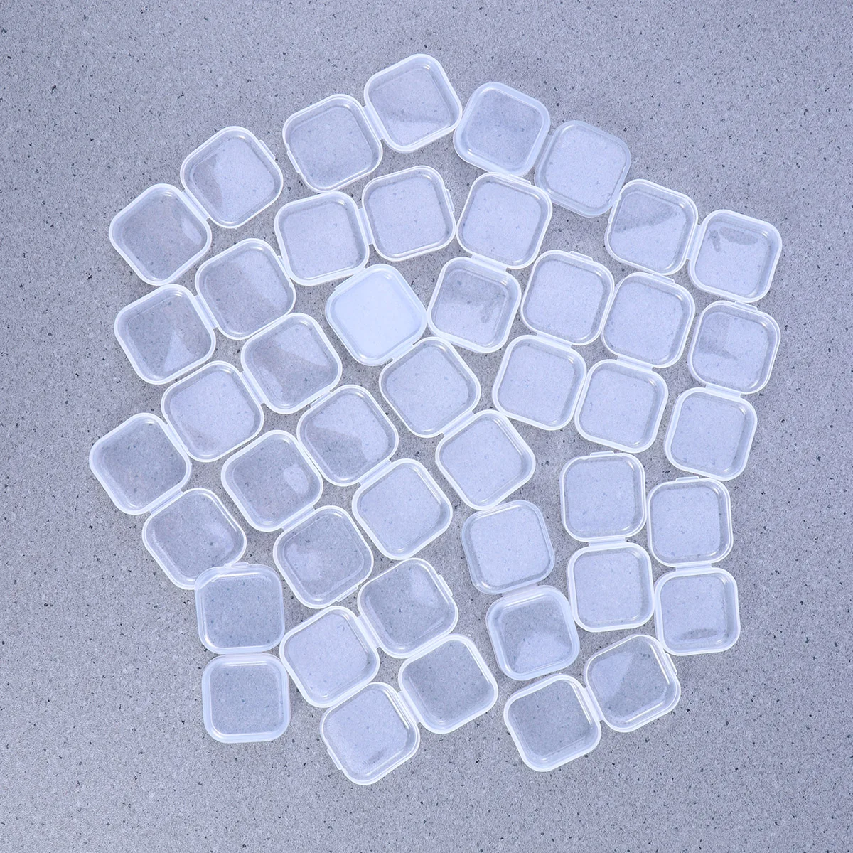 

30 Pcs with Cover Small Plastic Box Container for Beads Storage Boxes Lids Mini Rectangular Containers