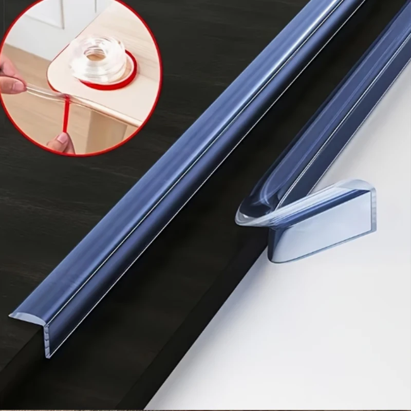 

Transparent Table Corner Anti-Collision Strip, Thickened Soft, Baby Anti-Bump, Coffee Table & Wardrobe Edge Wrapping Artifact