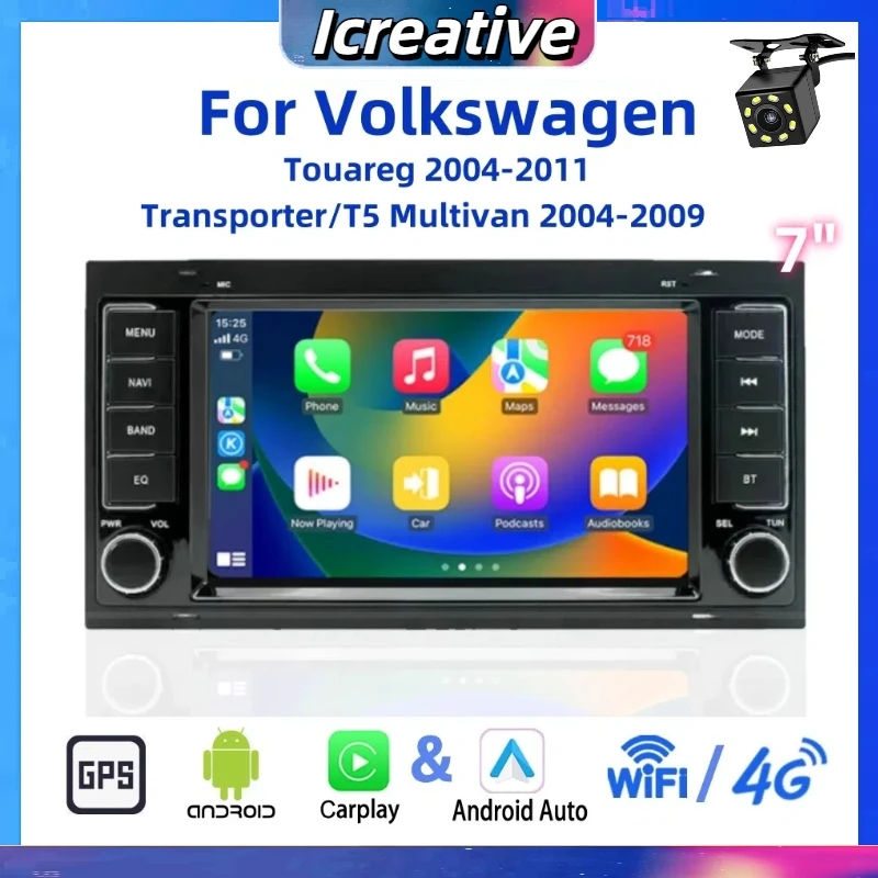 

Car Radio Android for Volkswagen Touareg 2004-2011 VW Transporter T5 Multivan 2004-2009 Carplay Multimedia Autoaudio Naviagtion
