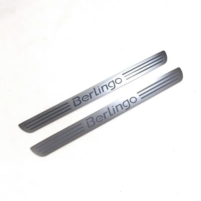 For Citroen Berlingo B9 MK2 II 2008 2009~2022 car Accessories Door sill scuff plates thresholds protector Stickers Welcome Pedal