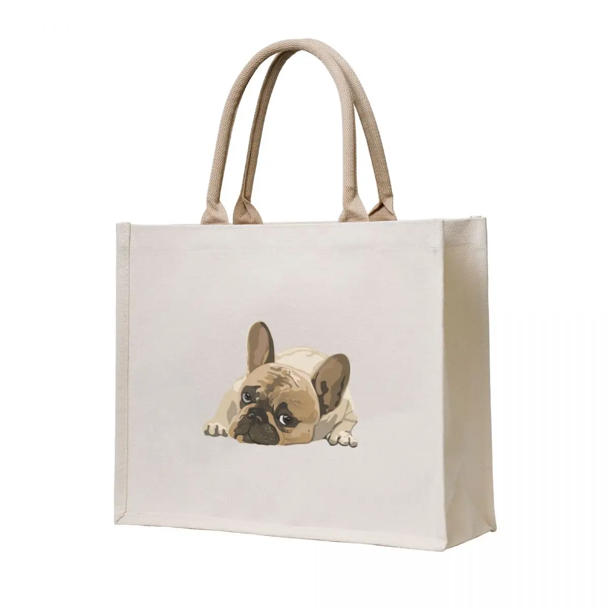 

French bulldog Tote Bag shopper bag woman Canvas stote bag custom fabric Big