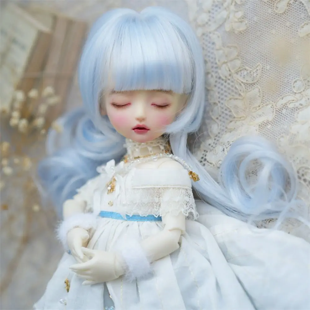 Multicolor Bjd Doll Wig High Temperature Fiber Curly Hair BJD SD Doll Hair Cute Handmade Bjd Wig Accessories BJD Doll