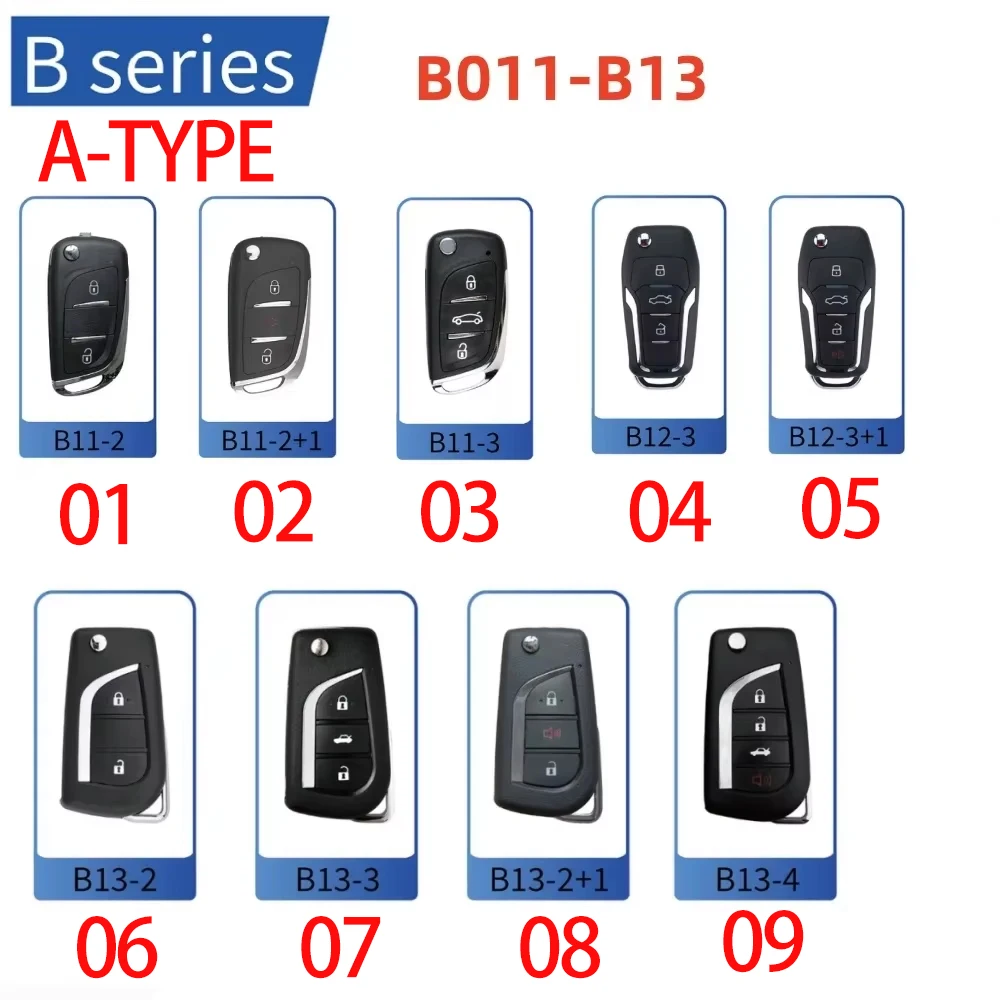 1PCS/LOT KEYDIY KD Universal Car Flip Remote Wired Key B11 2 B11 2+1 B11-3 B12-3 B12-3 B12-3+1