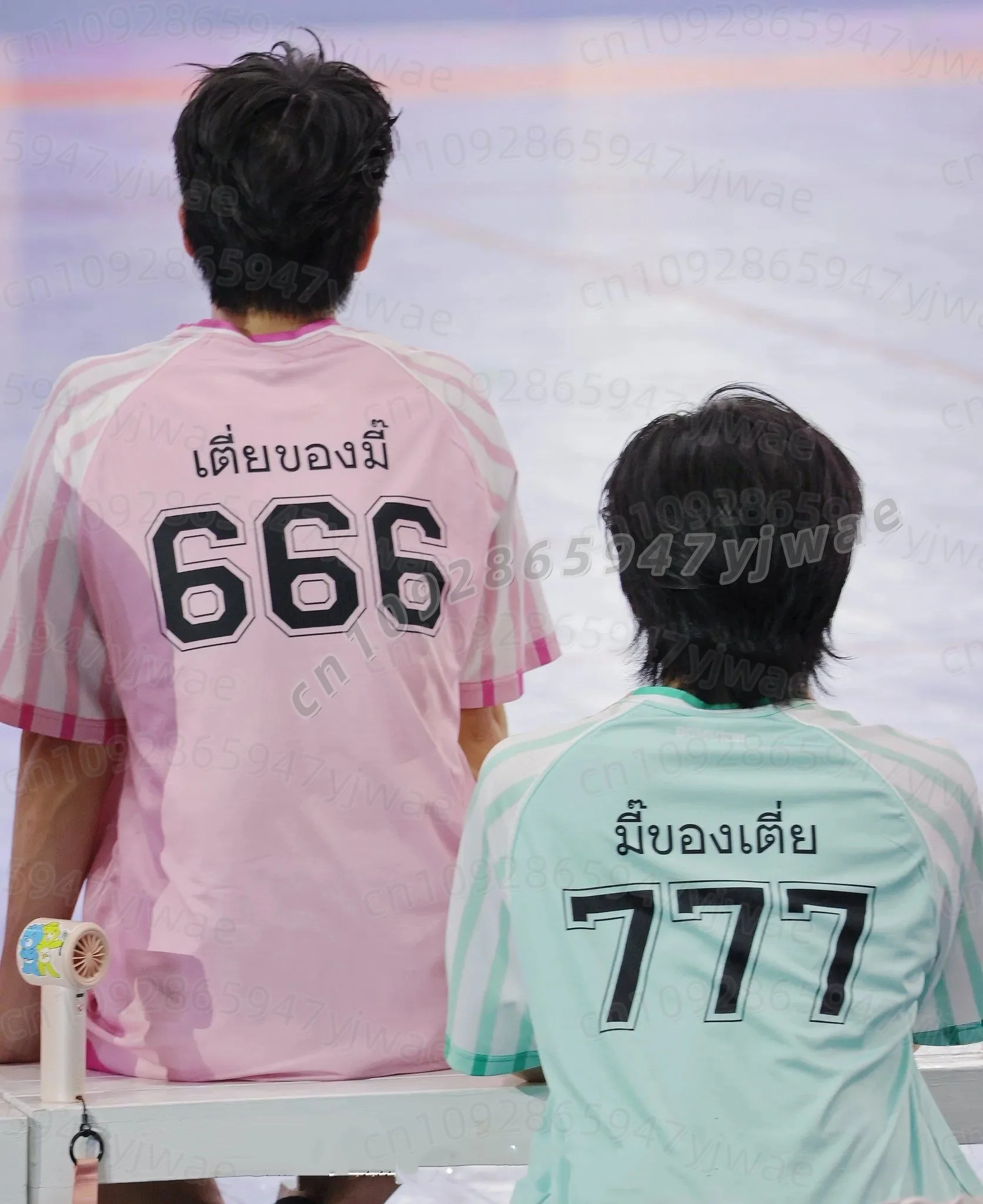 2026 DAMEN Sommer Thailand Fans DMDSports Day Trikot Green Monster Pk Pink Power Shirt O-Ausschnitt 666 & 777 Print Damen T-Shirt – Detail 6