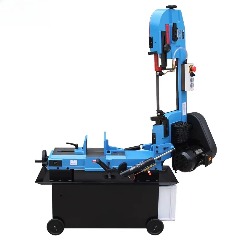 Multi-Function Metal Cutting Band Saw Machine, Compact Tabletop for Stainless Steel & Pipe, Horizontal Vertical Use