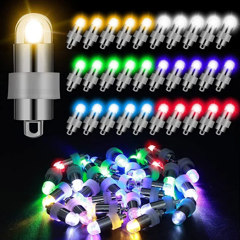 10-50pcs Non-Blinking Mini LED Lights with Batteries Waterproof Submersible for Paper Lanterns Floral Wedding Party Decoration view 3