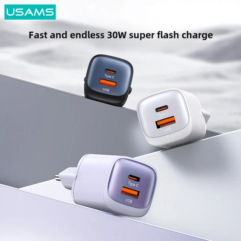 Usams Pd30w Fast Charger Head Phone Charger Suitable For Tablet Type-c European Regulation British Regulation