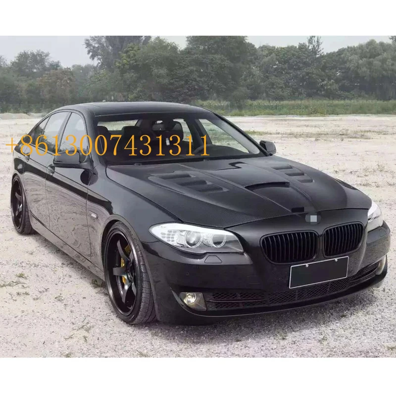 FactoryFor 5 Series F10 2011-2017 F10 Front Bonnet Hood Real Carbon Fiber Style Front Bumper Hood
