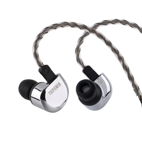 Imagen 2 del producto Tripowin Ruta10 auriculares de alta fidelidad 10mm LCP controlador dinámico auriculares internos con Cable desmontable plateado