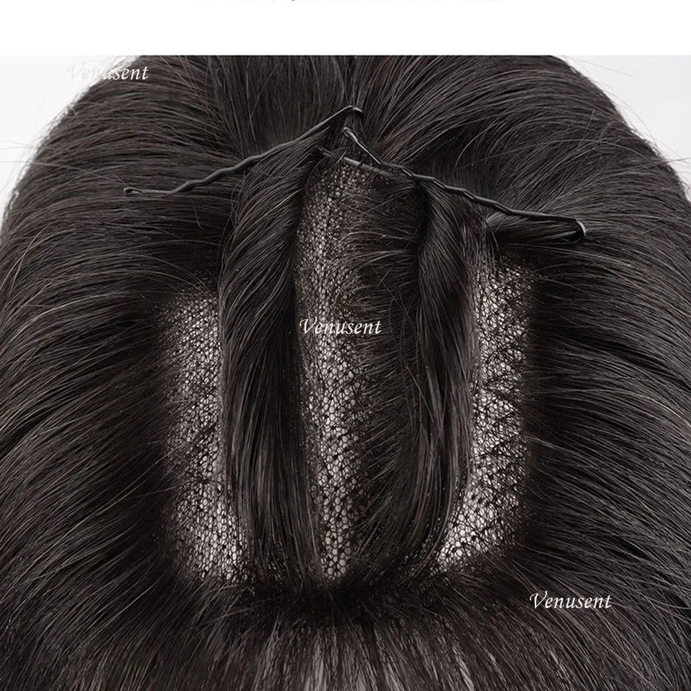 여성용 통기성 인모 레이스 토퍼, 에어 앞머리 포함, 천연 헤어라인 토피, 손으로 묶은 스위스 레이스 헤어피스, 9x14cm, 13x14cm