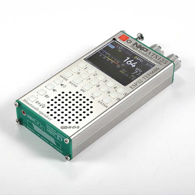 Receptor de radio Bluetooth de alta sensibilidad ATS125 PE5PVB ESP32-TEF6686 LW AM FM Banda completa de onda corta