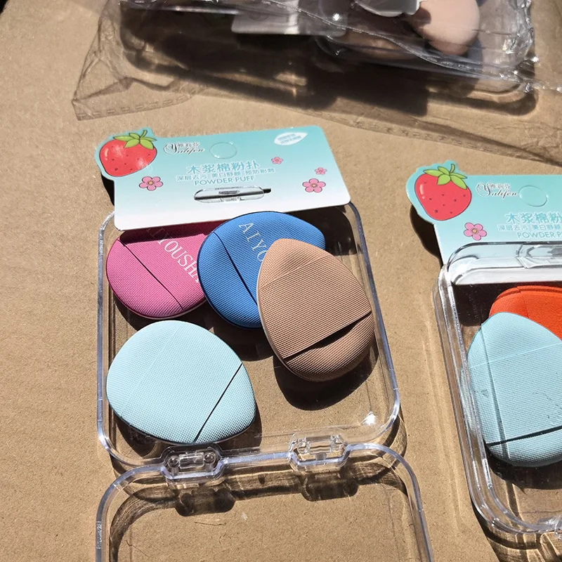 Zachte minimake-up poederdons Duimmengspons voor crème Foundation en concealer Gemakkelijk schoon te maken Beauty Essential