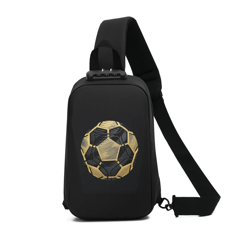 Fashion Business Crossbody Bag Anti-theft Combination Lock Chest Packs Travel Storage Shoulder Bag Unisex Chest Bags Men's gift