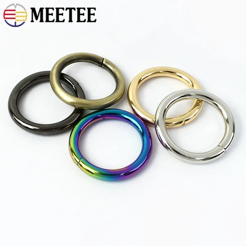 5/10 pz metallo O Ring fibbie per borsa cinturino collare per cani chiusura fettuccia ganci per cintura portachiavi loop accessori Hardware borsa fai da te