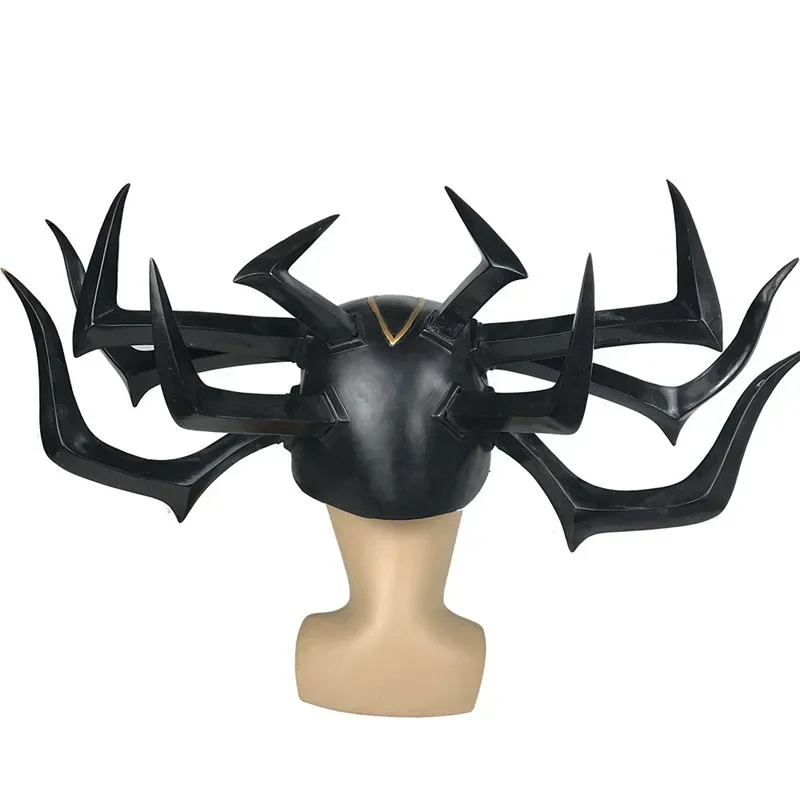 Movie Thor 3 HeLa Cosplay Headdress Death Goddess PVC Helmet Adult Women Men Halloween Party Performance Props MN12