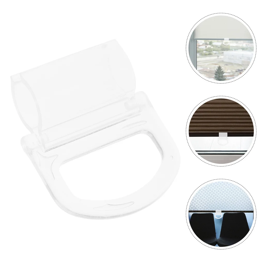 

6Pcs Transparent Roller Blind Handle Plastic Cordless Pull Down Shades for Window Blinds Home Use Replacement Pull Down Blinds