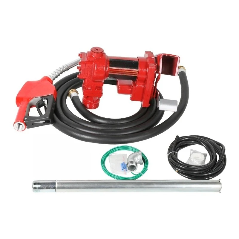 DC 12V Portable Fuel Pump Explosion Proof  Pump Oil Drum Pump Kit With Automatic Self-sealing Refueling Gun