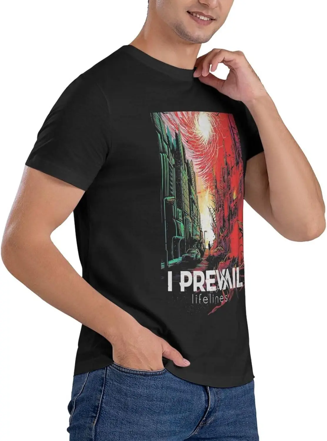Men's Short Sleeve Cool Casual T-Shirt Classic Crew Neck Top