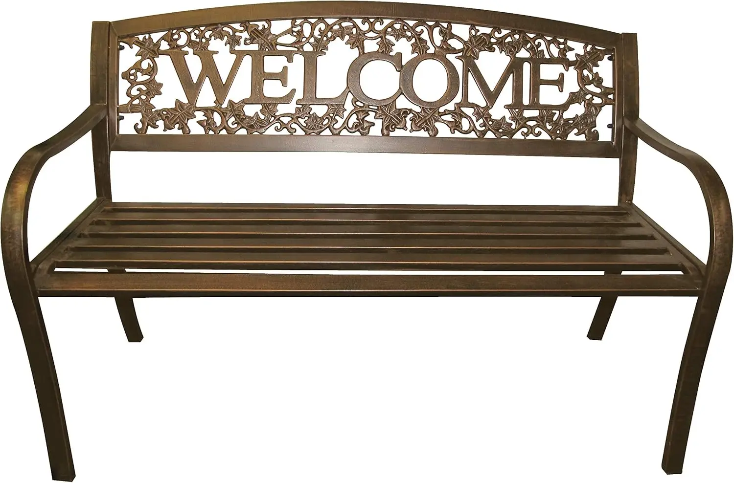 Tx94101 Metal Welcome Outdoor Bench