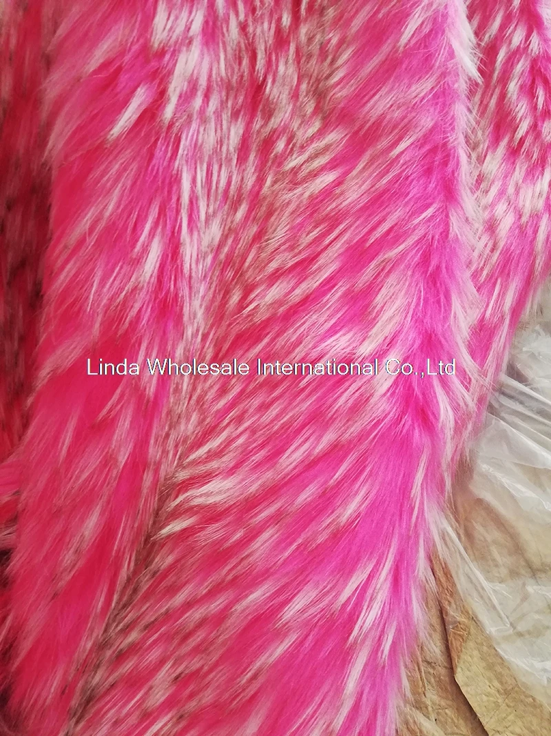 Hoogwaardige Dikke Imitatie Wasbeer Bont Stof, Verdikking Faux Fur Stof, Vilt Doek, Kleding Materialen