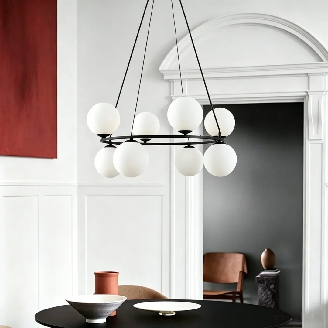

LED Bubble Modern Chandelier, Room Decor Lustre Pendant Light for Dining Room Table, Living Room Hotel Restaurant Hall Light