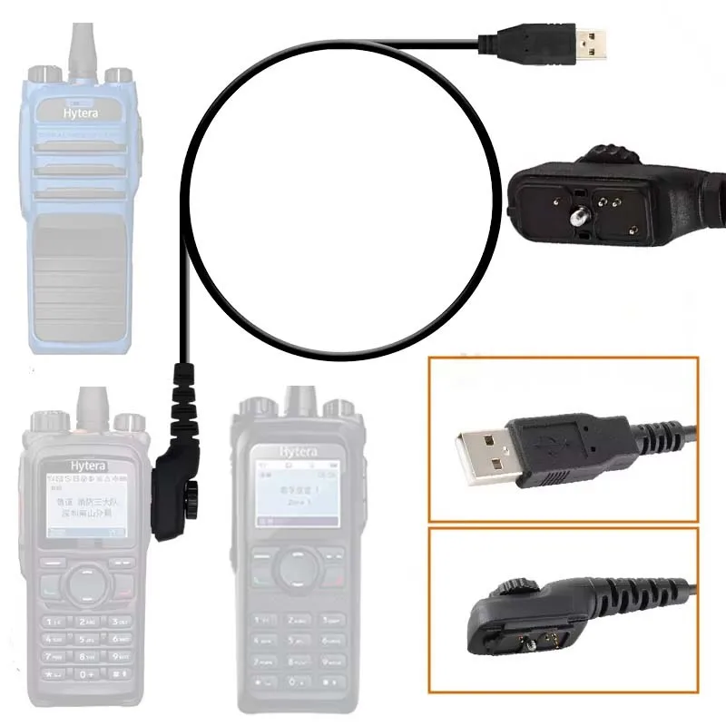 

Walkie Talkie Accessories PC38 USB Programming Line Write Frequency Cable For Hytera HYT PD700 PD780 PD980 PD710EX ATEX Radio
